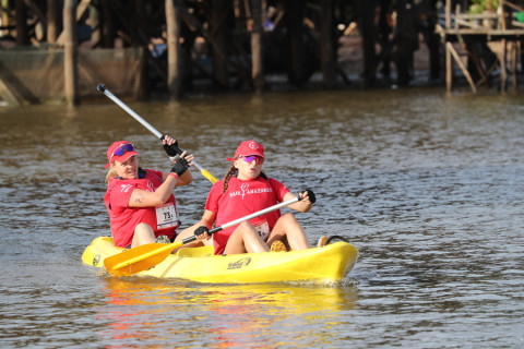 Team 73 / Raid Amazones Cambodge 2024 - J2 Canoe