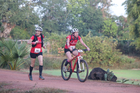 Team 64 / Raid Amazones Cambodge 2024 - J3 Run and Bike