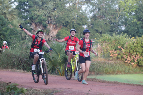 Team 322 / Raid Amazones Cambodge 2024 - J3 Run and Bike