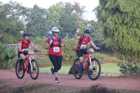 Team 309 / Raid Amazones Cambodge 2024 - J3 Run and Bike