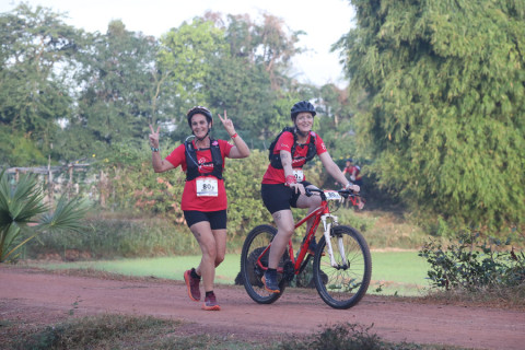 Team 80 / Raid Amazones Cambodge 2024 - J3 Run and Bike