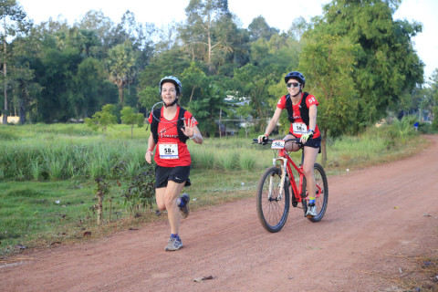 Team 58 / Raid Amazones Cambodge 2024 - J3 Run and Bike