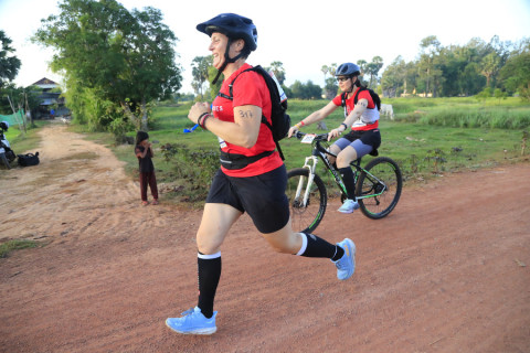 Team 317 / Raid Amazones Cambodge 2024 - J3 Run and Bike