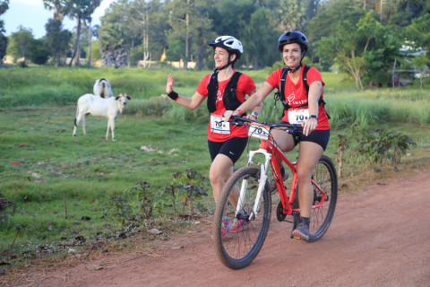 Team 70 / Raid Amazones Cambodge 2024 - J3 Run and Bike