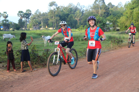 Team 40 / Raid Amazones Cambodge 2024 - J3 Run and Bike