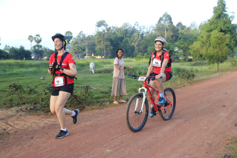 Team 48 / Raid Amazones Cambodge 2024 - J3 Run and Bike