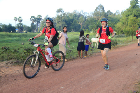 Team 79 / Raid Amazones Cambodge 2024 - J3 Run and Bike
