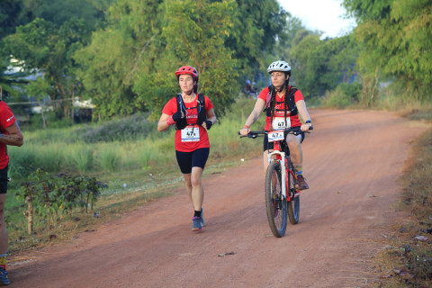 Team 47 / Raid Amazones Cambodge 2024 - J3 Run and Bike