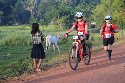 Team 90 / Raid Amazones Cambodge 2024 - J3 Run and Bike