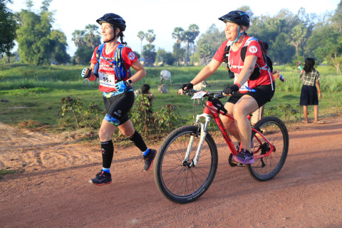 Team 55 / Raid Amazones Cambodge 2024 - J3 Run and Bike