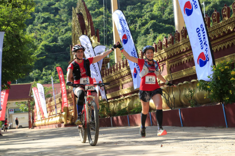 Team 87 / Raid Amazones Cambodge 2024 - J3 Run and Bike