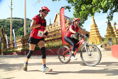 Team 84 / Raid Amazones Cambodge 2024 - J3 Run and Bike